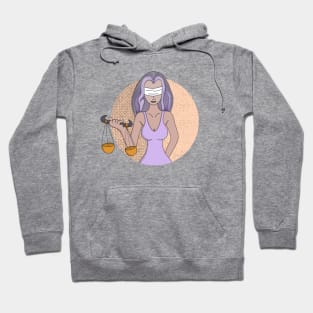 Libra and the Lady of Justice Hoodie